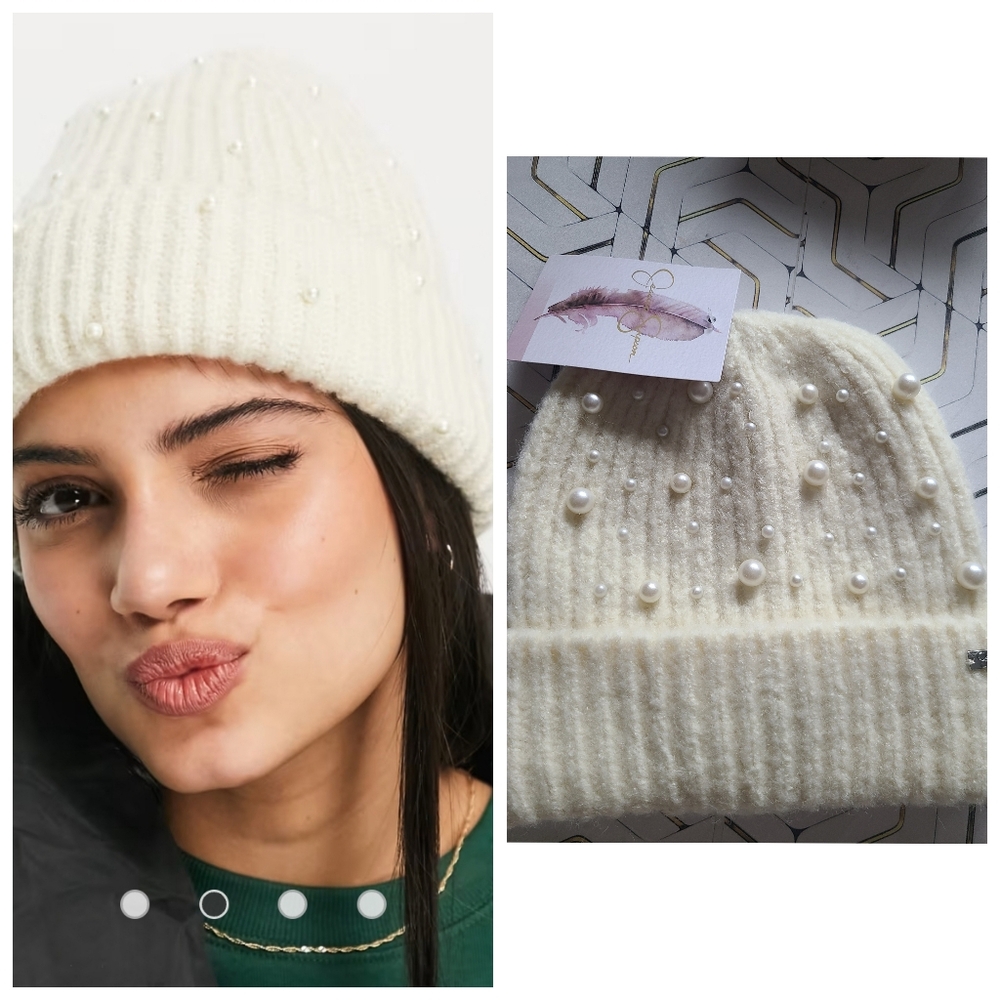 New Jessica Simpson Women's Warm Cozy Knit Cuffed Beanie Hat